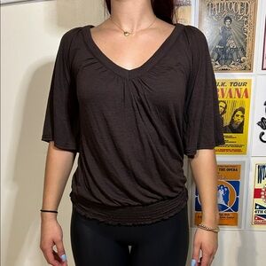 Mudd Dark Brown Women's Blouse